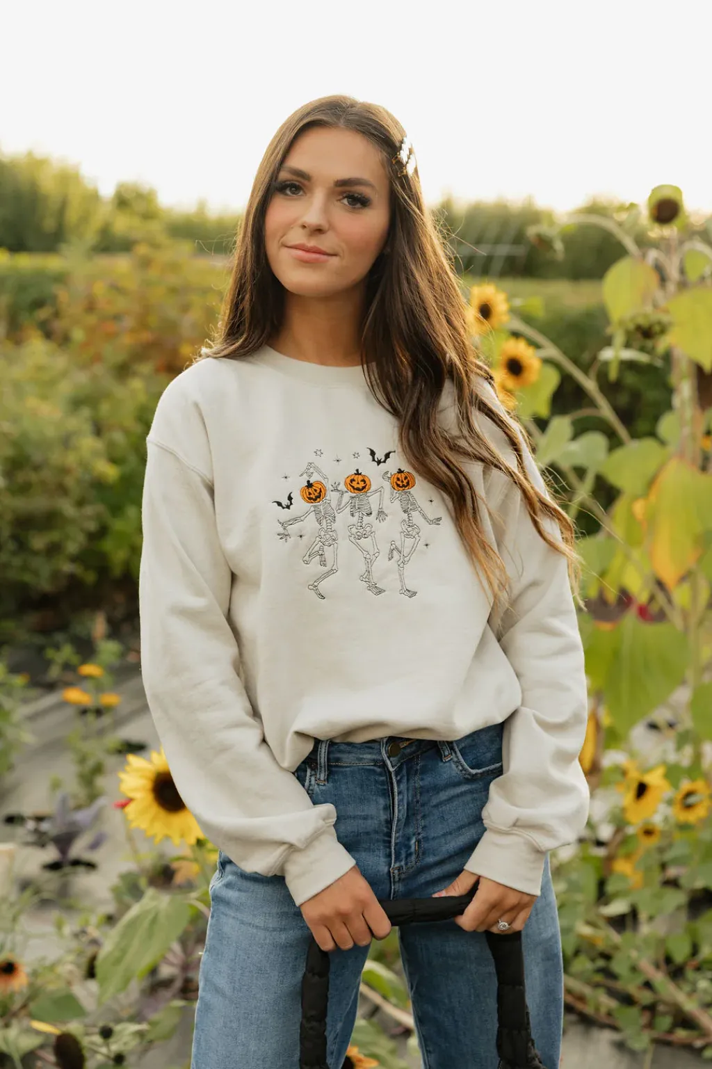 Shop Southern Belle Tops|Pullovers<Dancing Skeletons Pullover-Taupe