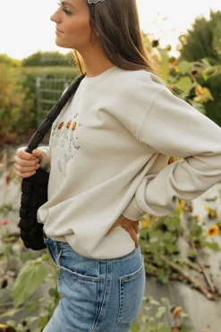 Shop Southern Belle Tops|Pullovers<Dancing Skeletons Pullover-Taupe