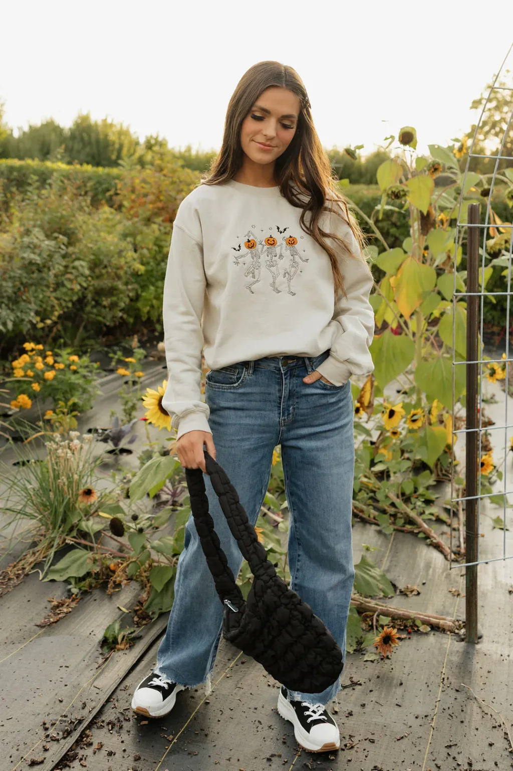 Shop Southern Belle Tops|Pullovers<Dancing Skeletons Pullover-Taupe