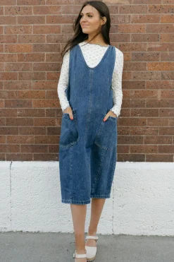 Tea N Rose Maternity Friendly|Dresses<Daria Dress-Indigo