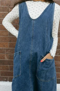 Tea N Rose Maternity Friendly|Dresses<Daria Dress-Indigo