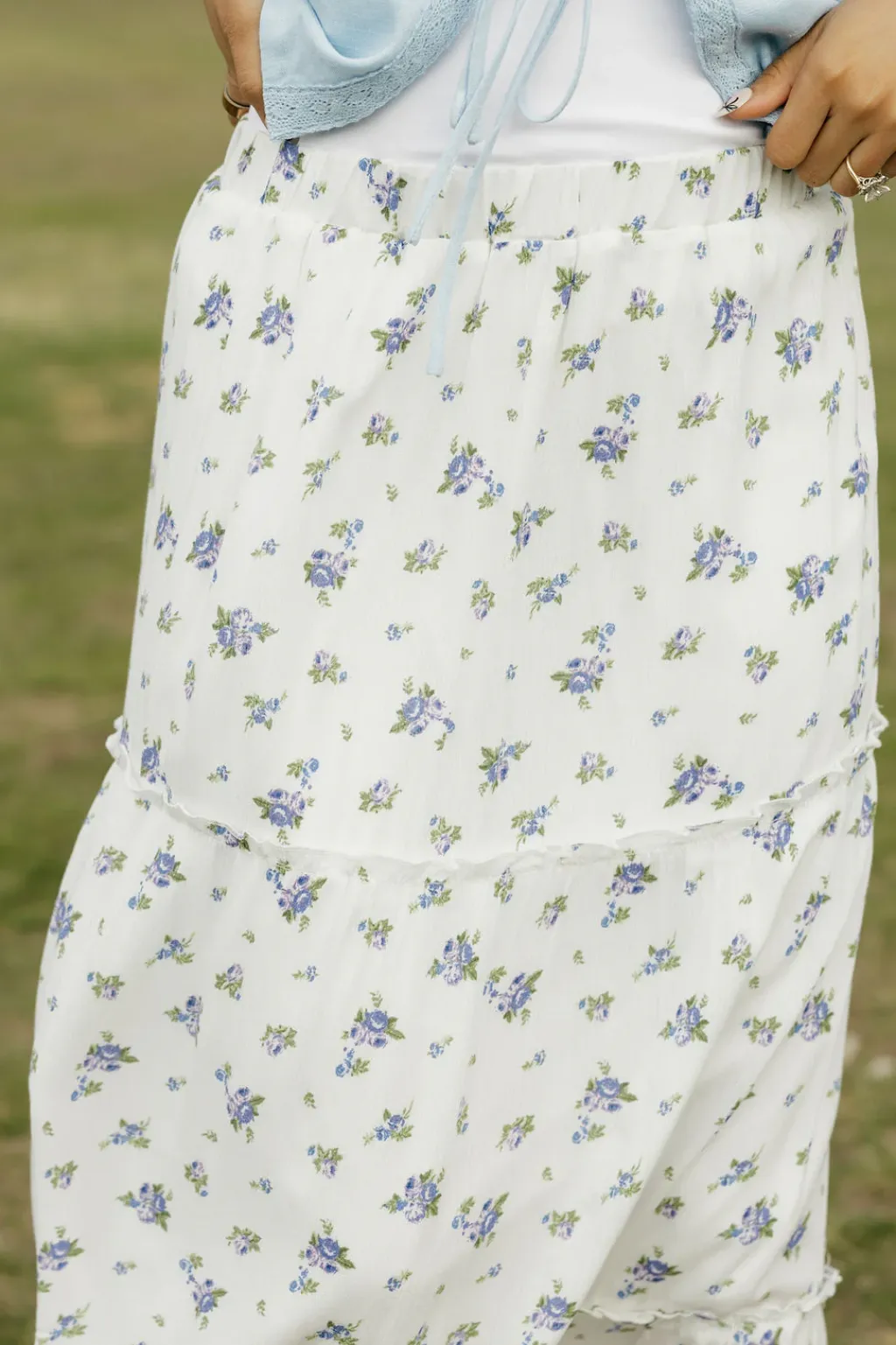 Love Tree Skirts<Elodie Skirt-Indigo Floral