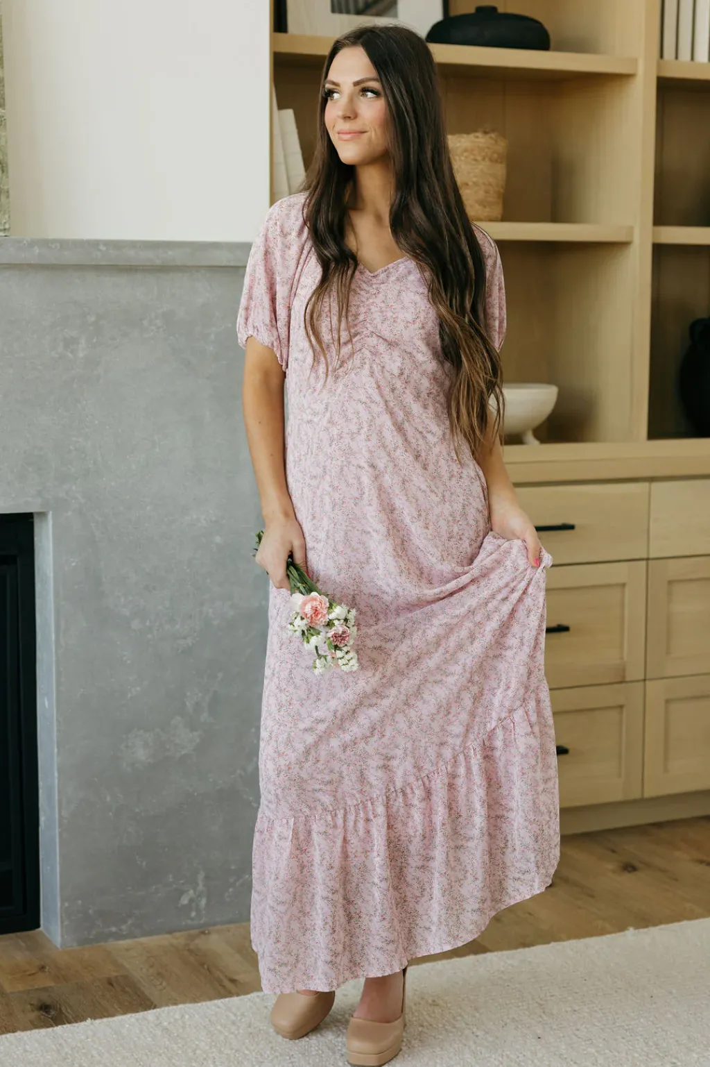 Dongguan Huoyoung Apparel Co Dresses|Maternity Friendly<Emmaline Dress- Floral