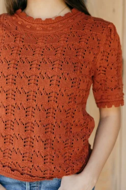 Polagram Tops|Tees<Emmie Top-Rust