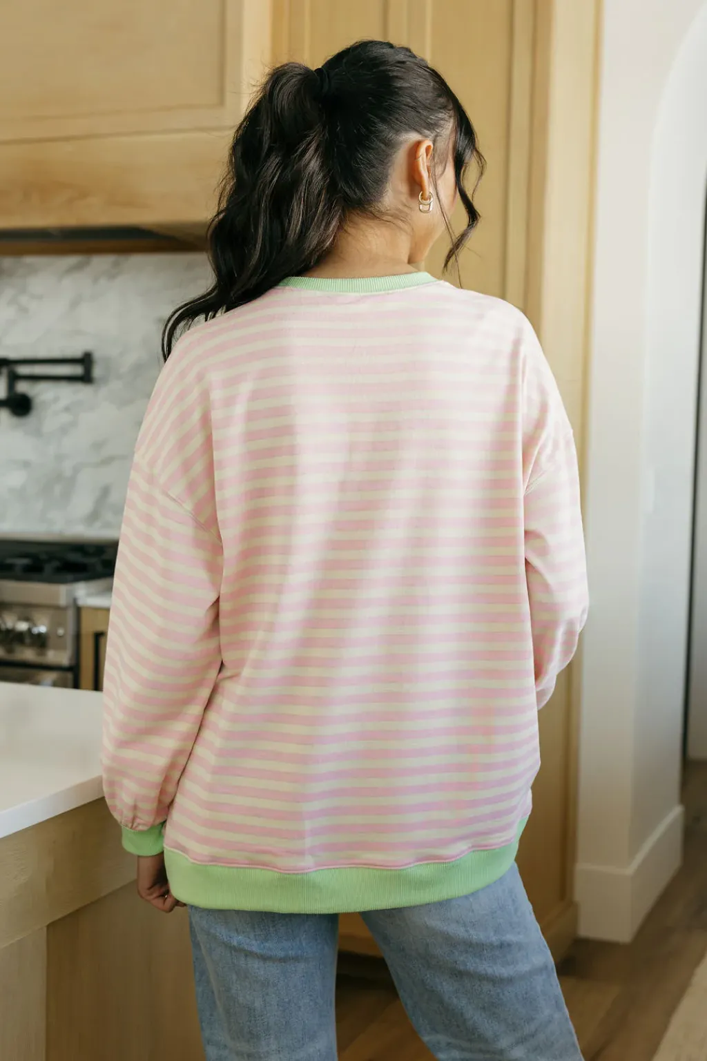 Sewn and Seen Long Sleeve<Erica Top-/Green