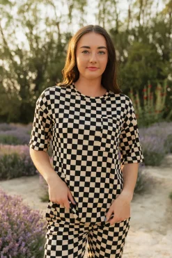 Dongguan Huoyoung Apparel Co Tops|Maternity Friendly<Essie Top-Black/Tan
