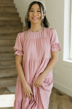 Dongguan Huoyoung Apparel Co Dresses|Maternity Friendly<Faith Dress-Rose