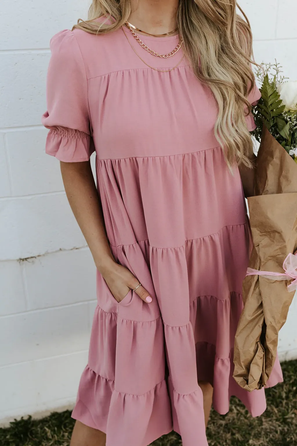 Dongguan Huoyoung Apparel Co Dresses|Maternity Friendly<Faith Dress-Rose