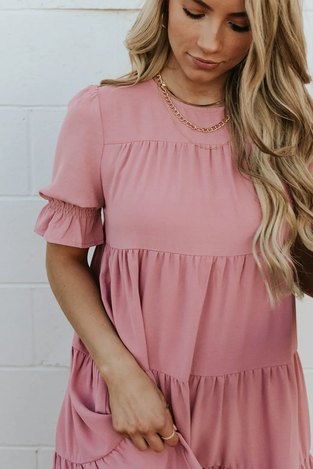 Dongguan Huoyoung Apparel Co Dresses|Maternity Friendly<Faith Dress-Rose