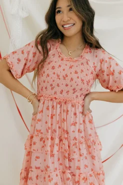 Dongguan Huoyoung Apparel Co Dresses|Dresses<Forever Yours Dress-Peach Multi