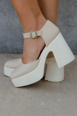 Free People Heels<Gwen Platform Mary Janes-Moonlight