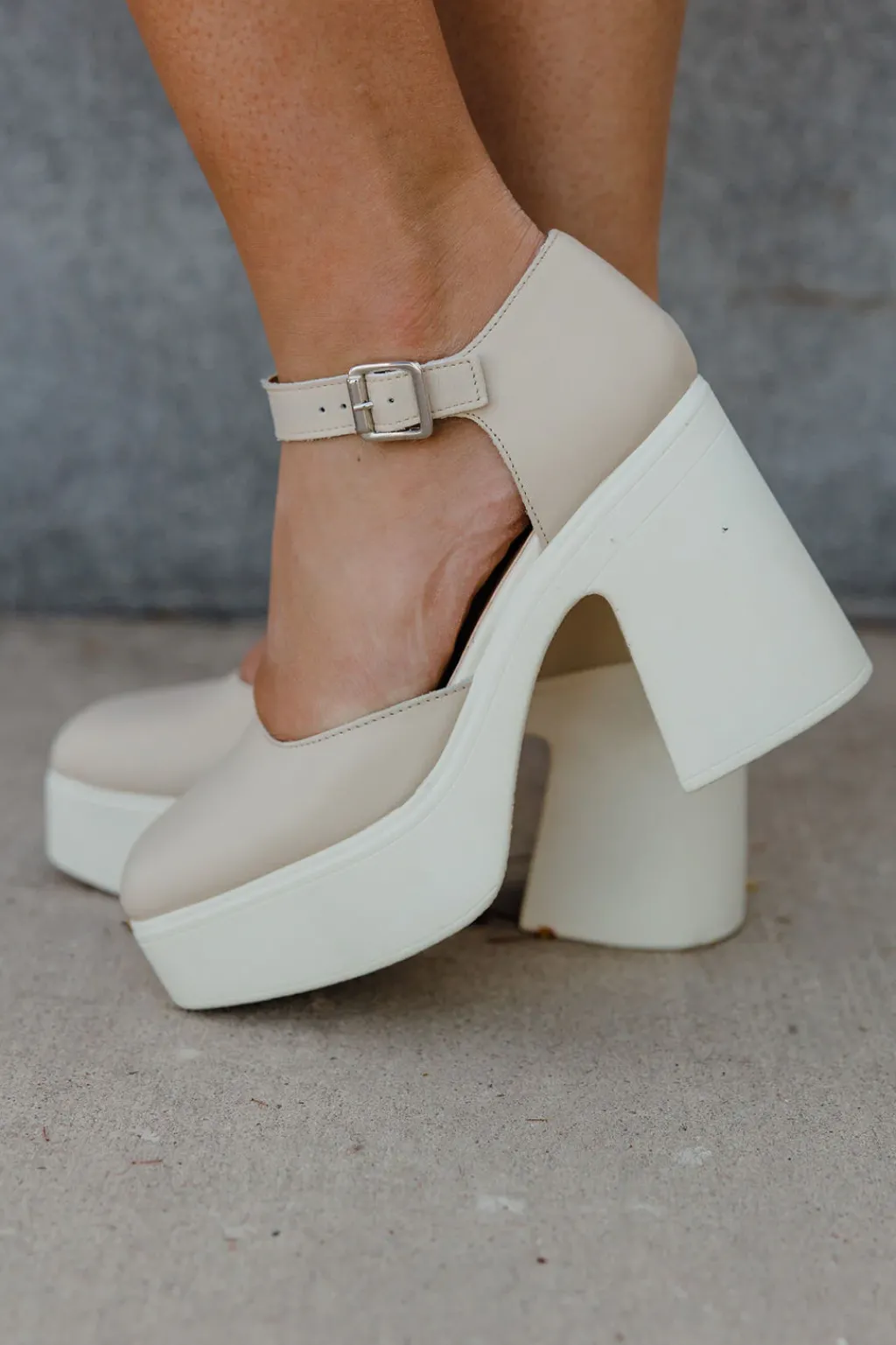 Free People Heels<Gwen Platform Mary Janes-Moonlight
