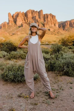 Free People Maternity Friendly|Overalls & Jumpsuits<Hot Shot Onesie-Mocha Latte