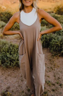 Free People Maternity Friendly|Overalls & Jumpsuits<Hot Shot Onesie-Mocha Latte