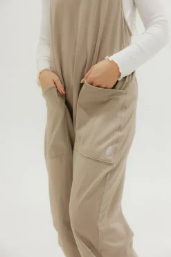 Free People Maternity Friendly|Overalls & Jumpsuits<Hot Shot Onesie-Mocha Latte