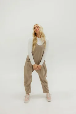 Free People Maternity Friendly|Overalls & Jumpsuits<Hot Shot Onesie-Mocha Latte