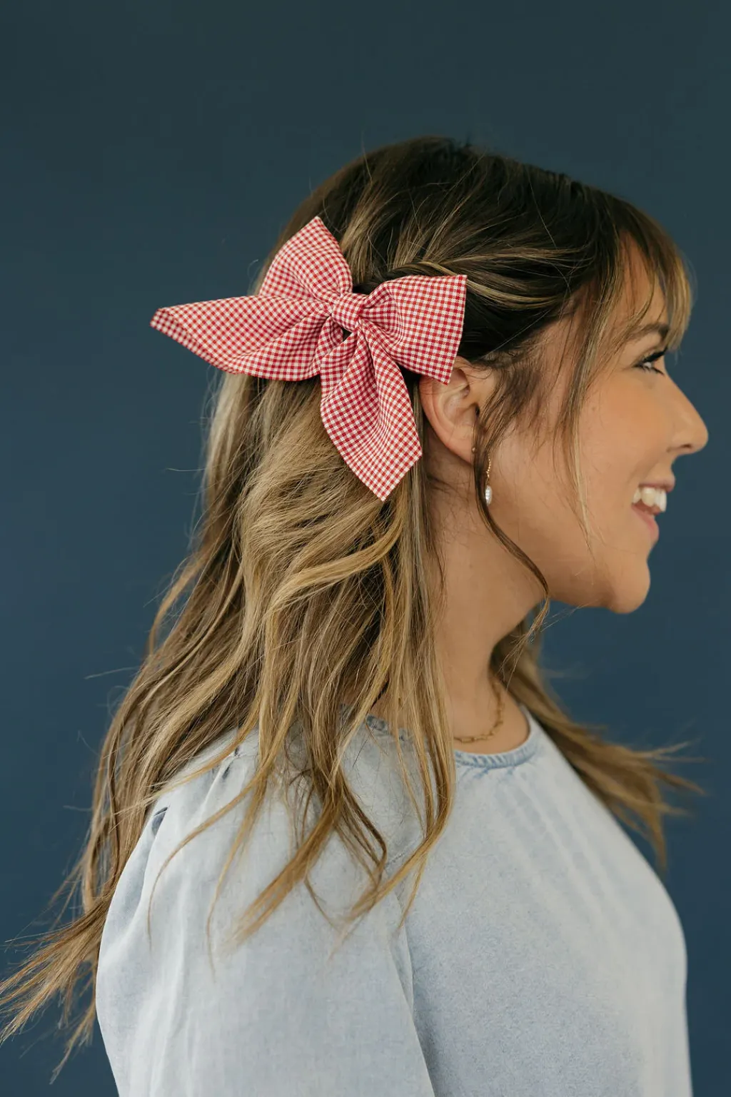 Ali Express Hair<Gingham Hair Bow