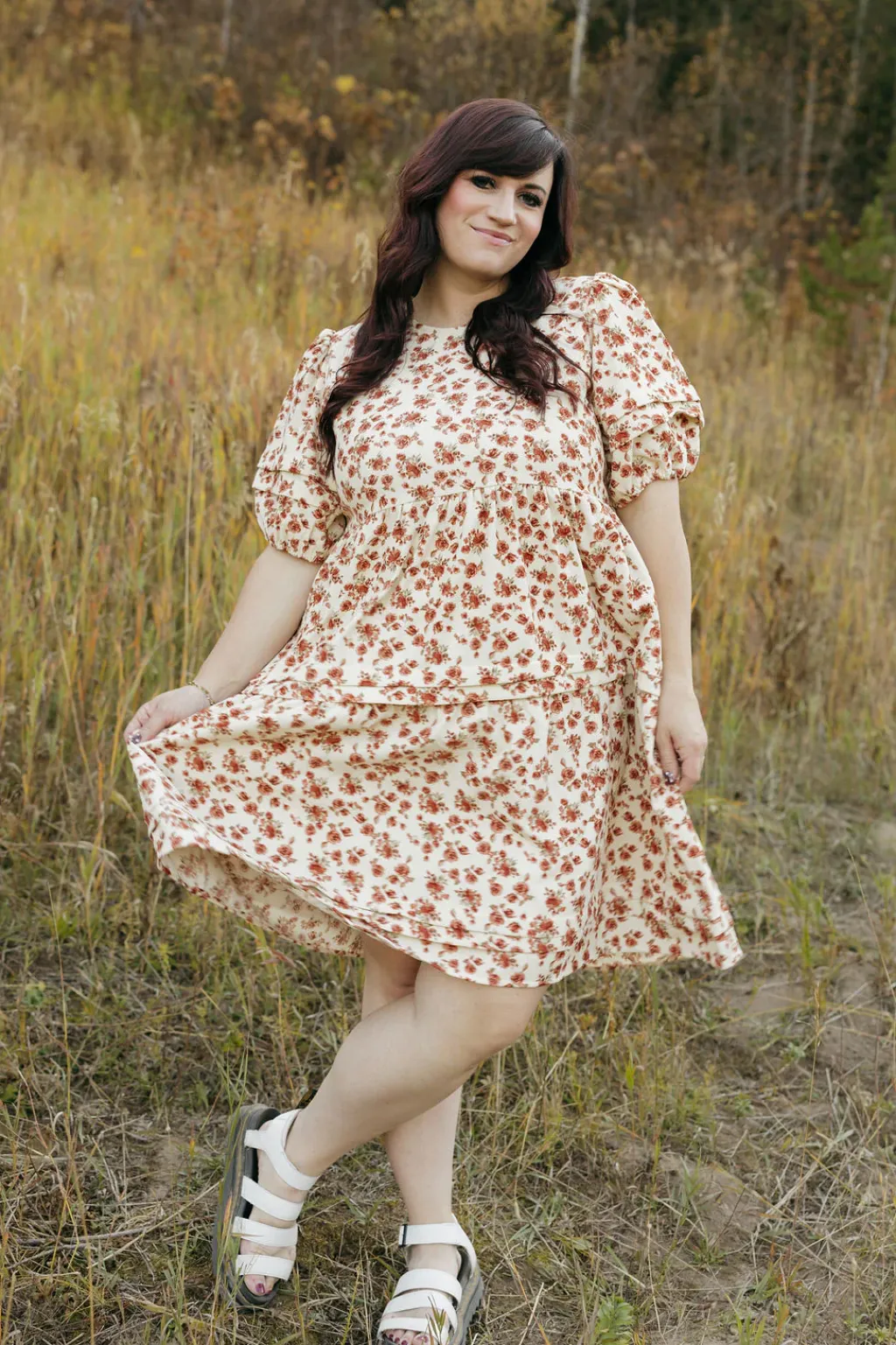 Dongguan Huoyoung Apparel Co Dresses|Maternity Friendly<Gracie Dress-Cream Floral