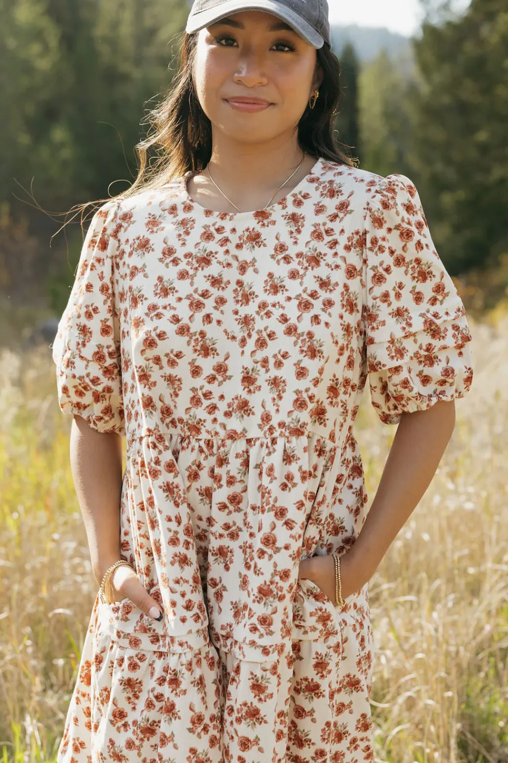 Dongguan Huoyoung Apparel Co Dresses|Maternity Friendly<Gracie Dress-Cream Floral