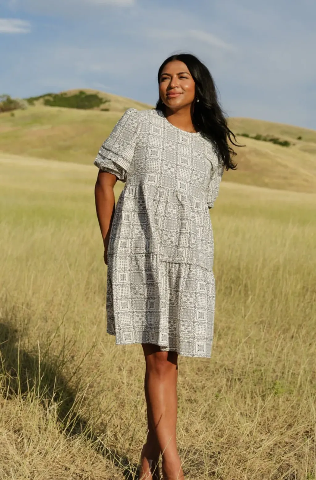 Dongguan Huoyoung Apparel Co Dresses|Maternity Friendly<Gracie Dress-Cream/Black