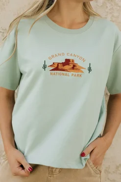 Dongguan Huoyoung Apparel Co National Parks|Tops<Grand Canyon Park Tee-Mist