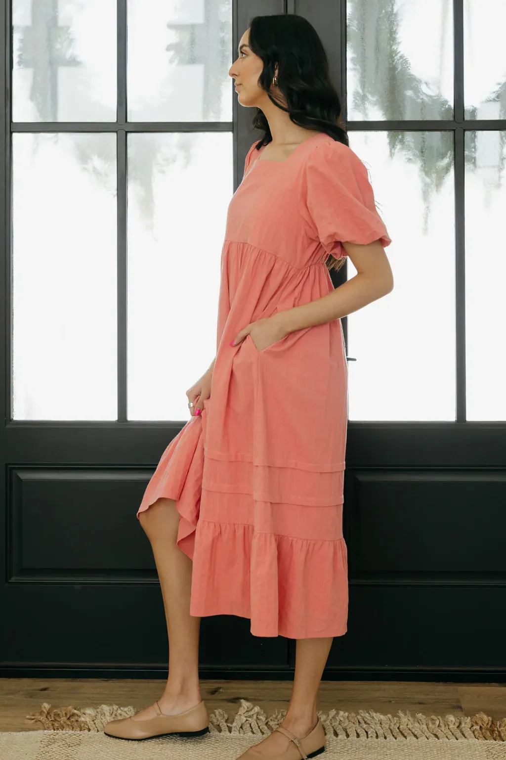 Dongguan Huoyoung Apparel Co Dresses|Maternity Friendly<Grandview Dress-Peachy