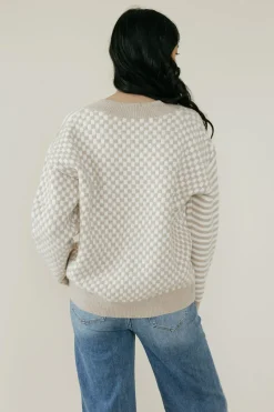 Buttermelon Sweaters<Haiden Sweater-Ivory/Taupe