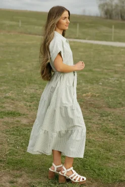 Polagram Nursing Friendly|Dresses<Harrison Dress-Beige/Black