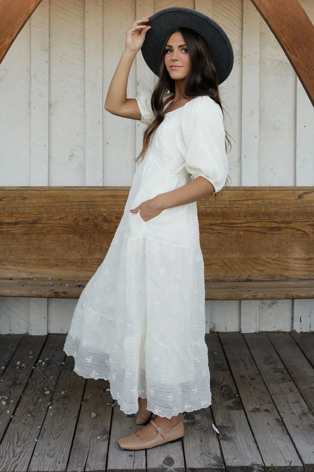 Polagram Maternity Friendly|Bridesmaid's Dresses<Hartley Dress-Cream