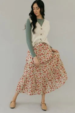 Polagram Skirts<Haven Skirt-Ivory Multi