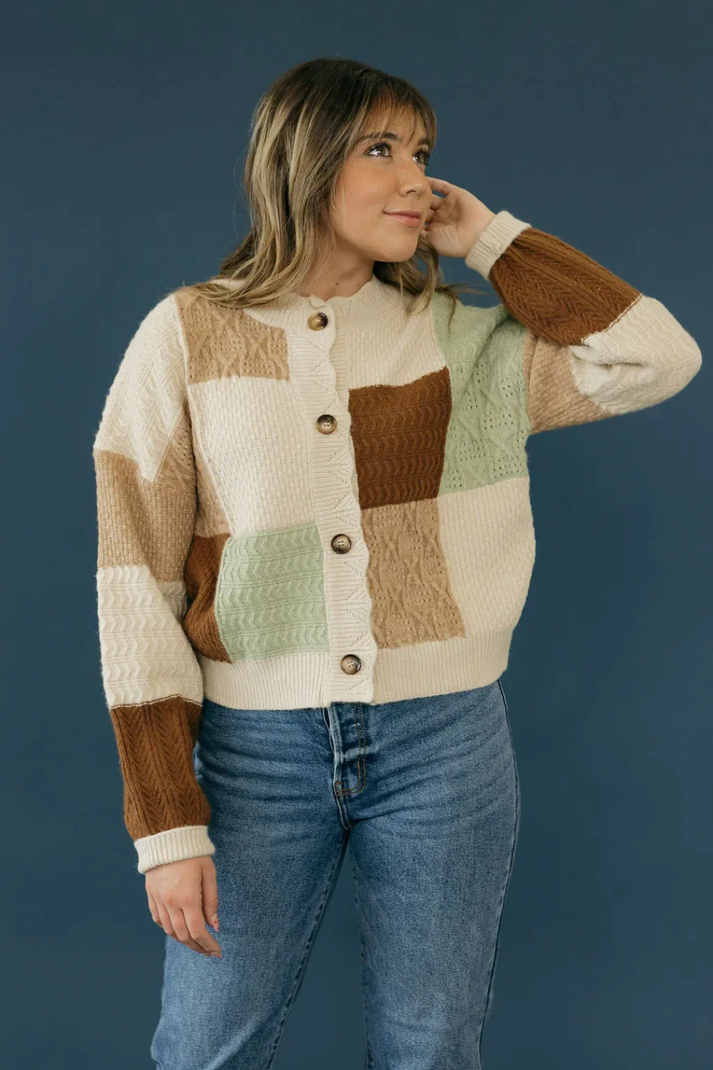 Very J Cardigans|Sweaters<Hazel Cardigan-Oatmeal