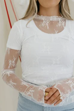 Sweet Generis Tops|Long Sleeve<Heartbeat Top-Off