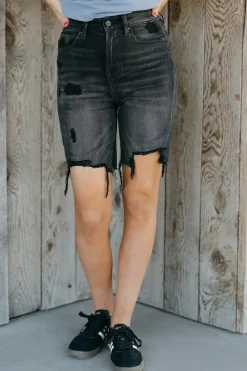 Mica Denim Shorts<Ivie Shorts-