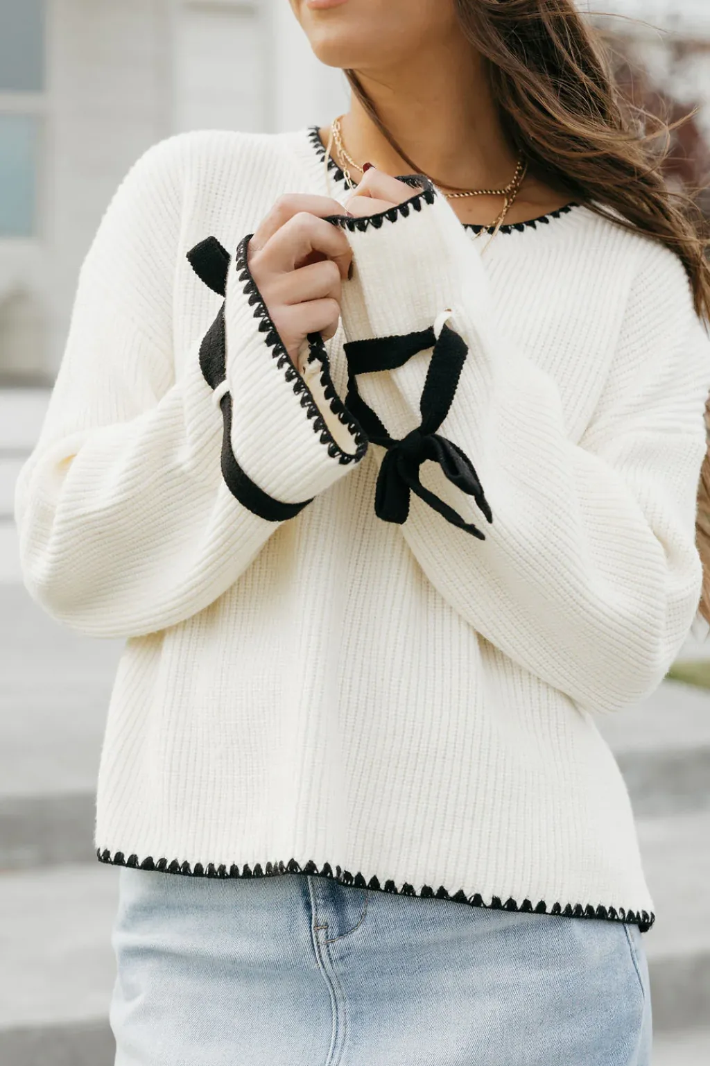 Polagram Long Sleeve|Sweaters<Jodee Sweater-Cream