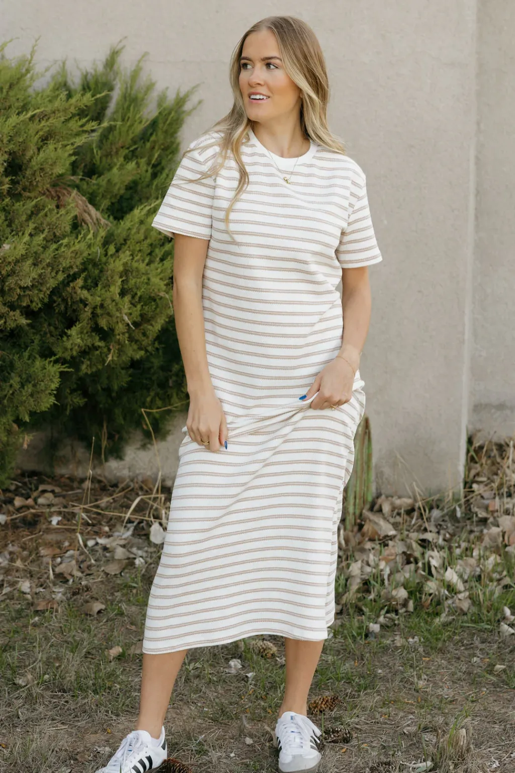 Polagram Maternity Friendly|Dresses<Jones Dress-Ivory/Taupe