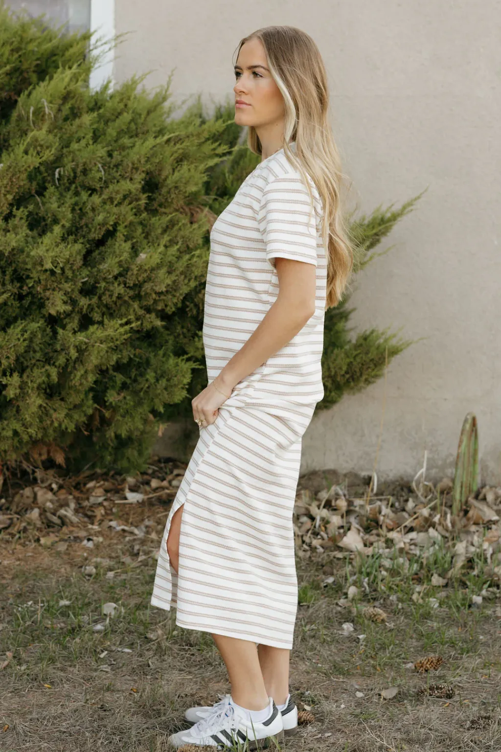 Polagram Maternity Friendly|Dresses<Jones Dress-Ivory/Taupe