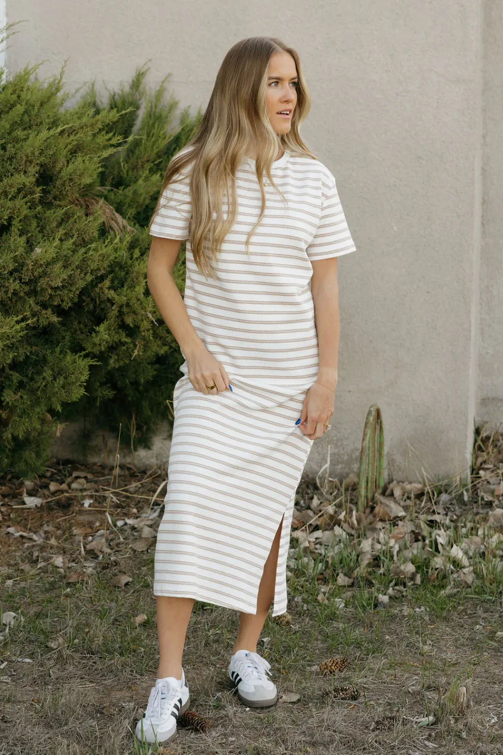 Polagram Maternity Friendly|Dresses<Jones Dress-Ivory/Taupe