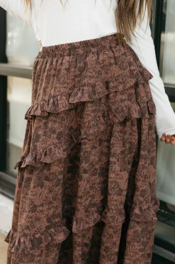 Polagram Maternity Friendly|Bottoms<Jonesy Skirt-Mahogany Multi