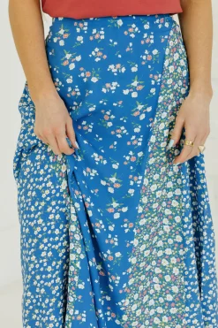 Aemi & Co. Skirts<Jude Skirt-Cobalt Floral