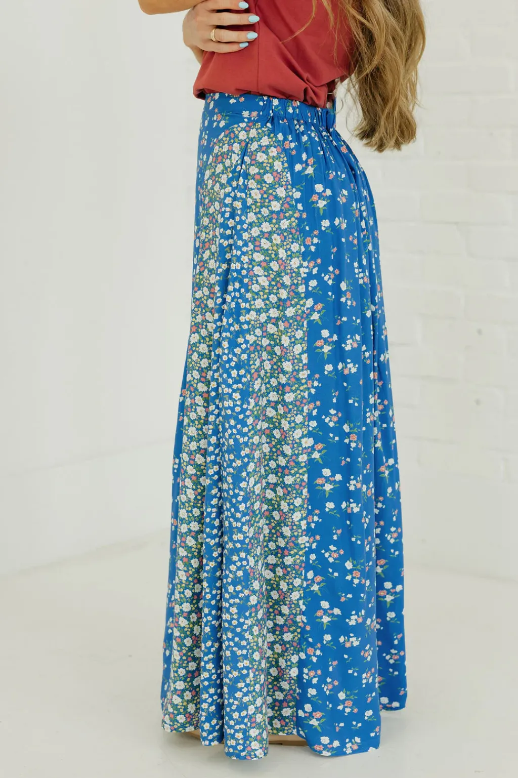 Aemi & Co. Skirts<Jude Skirt-Cobalt Floral