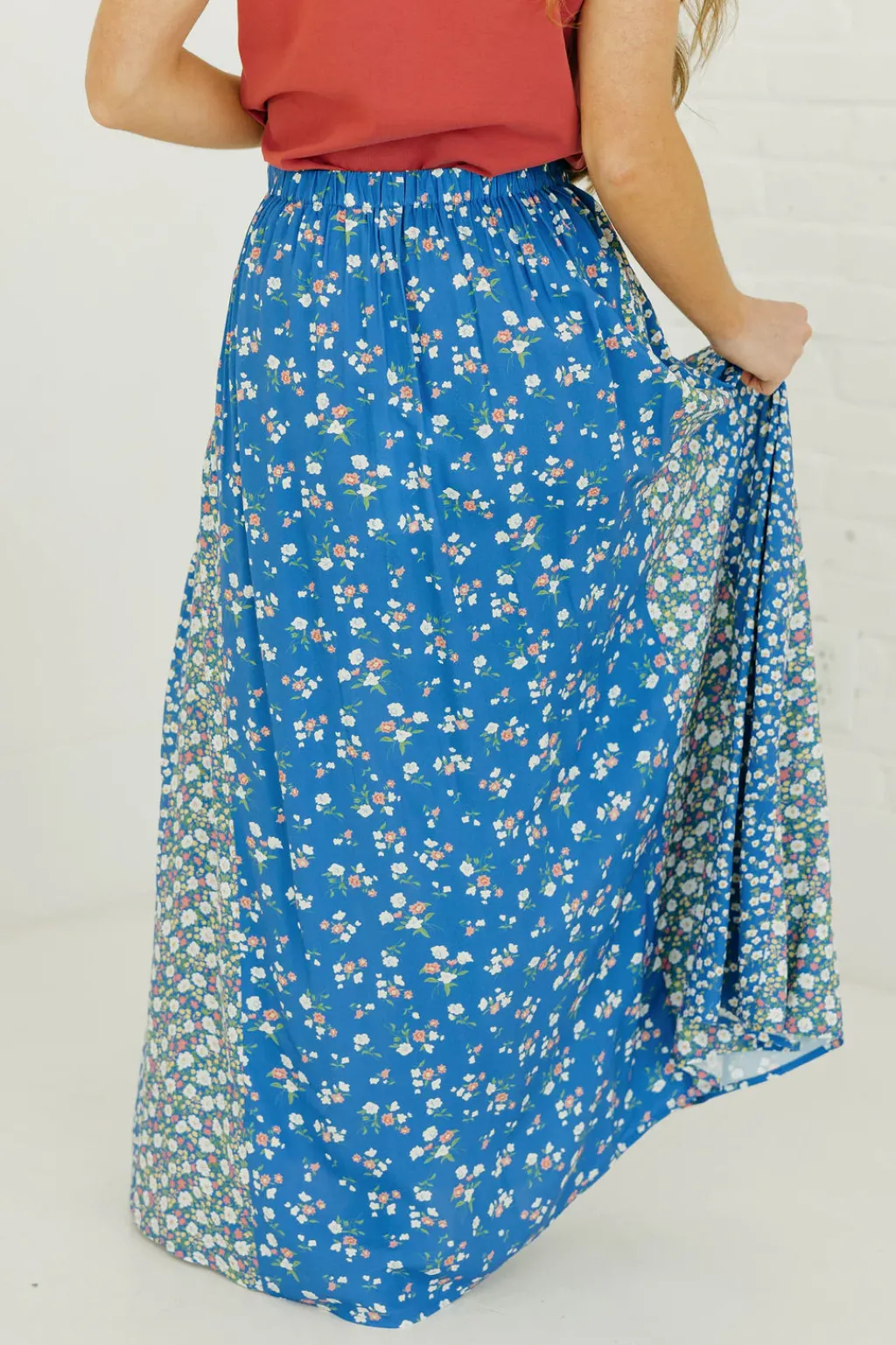 Aemi & Co. Skirts<Jude Skirt-Cobalt Floral