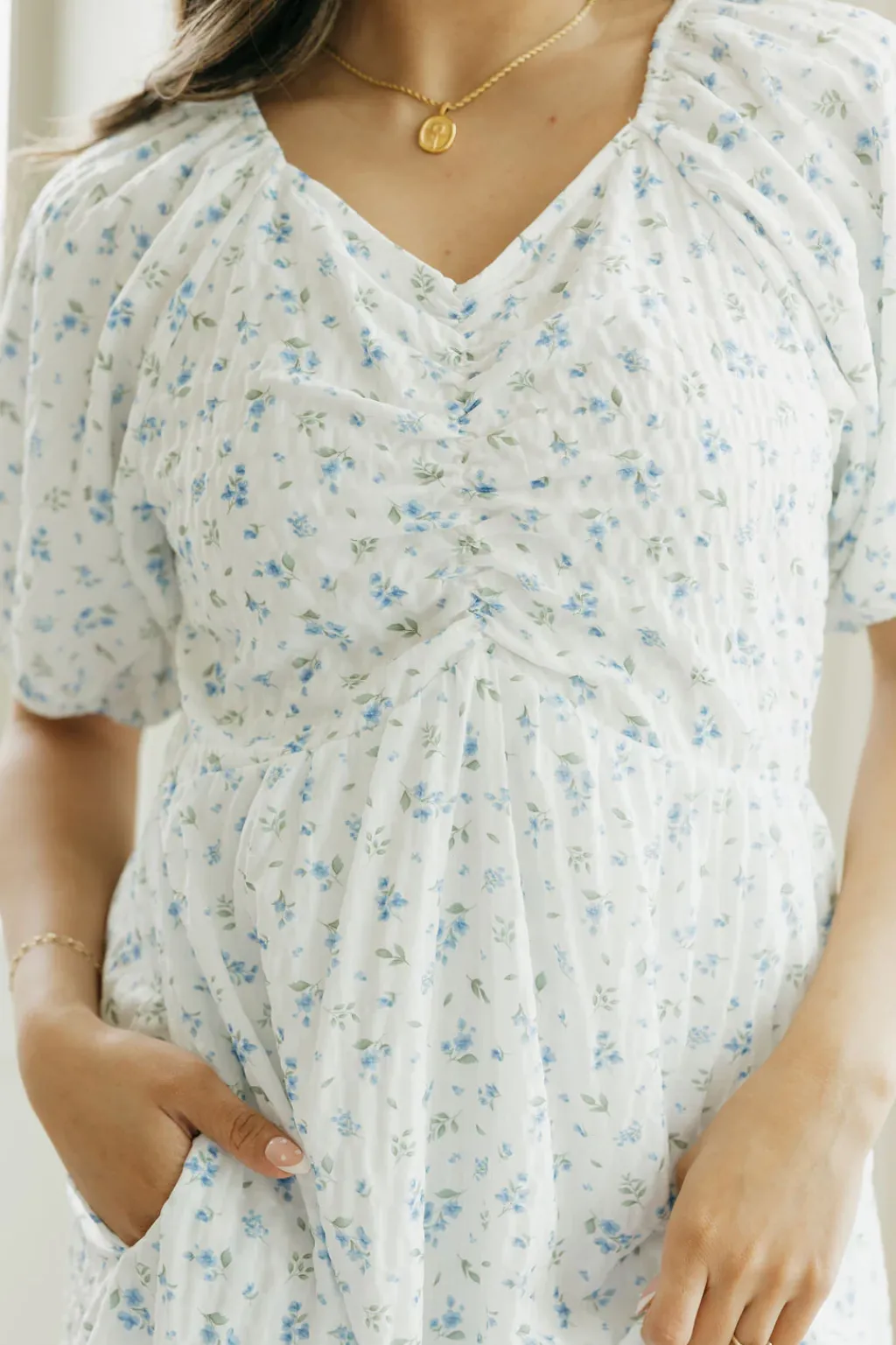 Dongguan Huoyoung Apparel Co Dresses|Maternity Friendly<June Dress-/Blue
