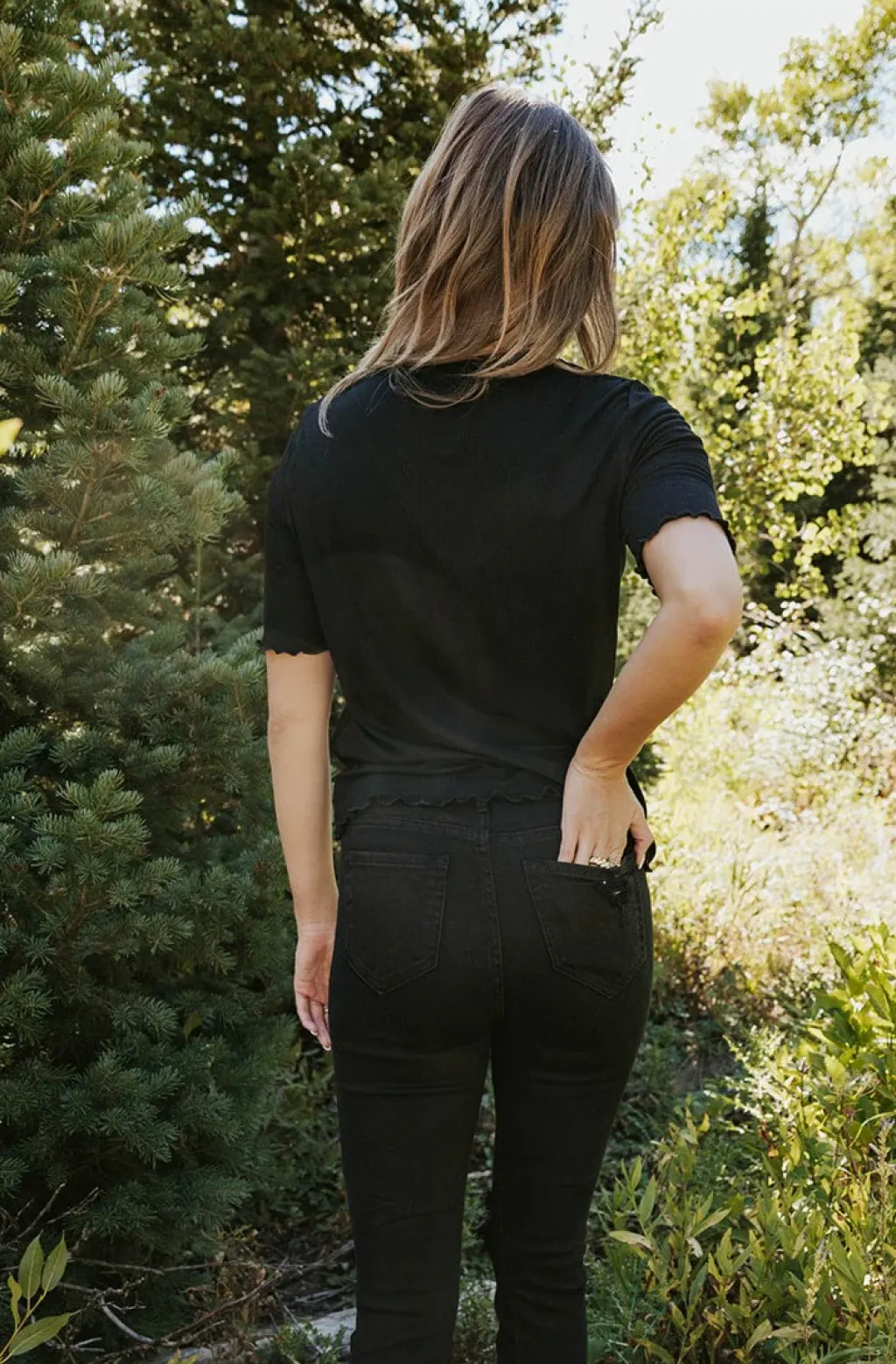 Dongguan Huoyoung Apparel Co Tops|Tops<Just For You Top-Black