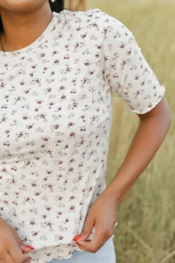 Dongguan Huoyoung Apparel Co Tops|Tops<Just For You Top-Heather Floral