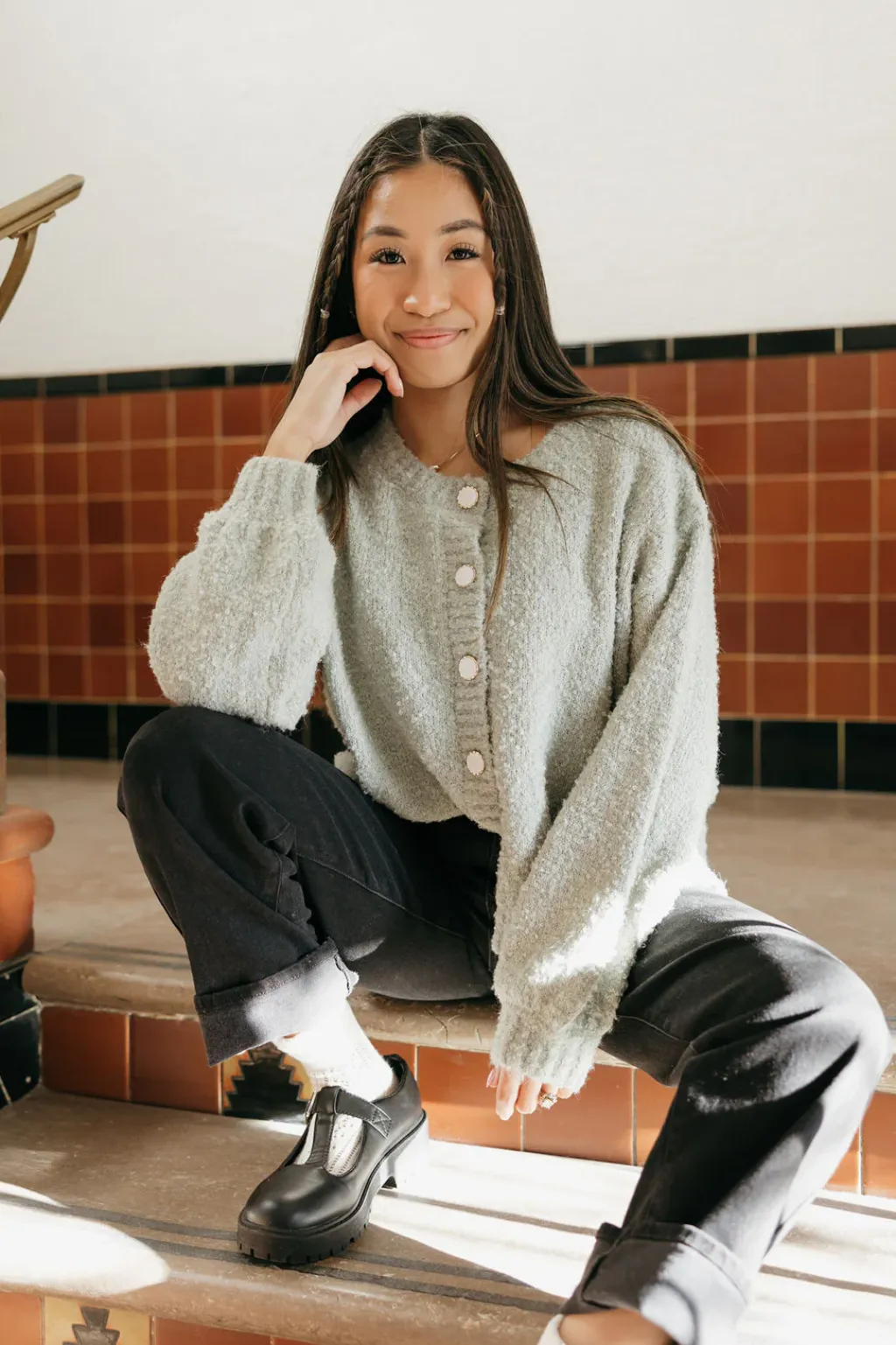 Polagram Outerwear|Cardigans<Kailie Cardigan-Sage