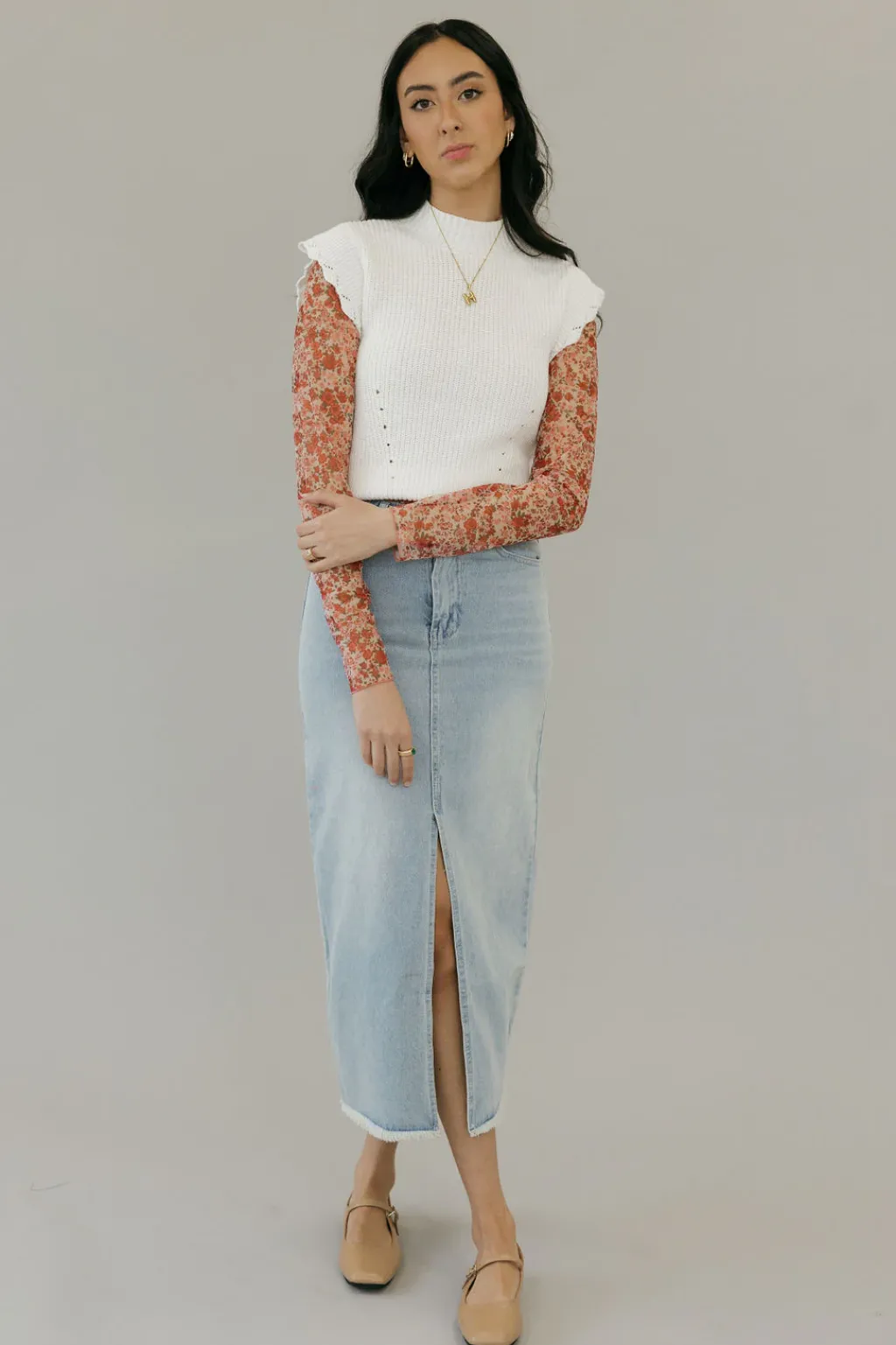 Dongguan Huoyoung Apparel Co Tops|Tops<Kaleb Sweater Vest-Ivory
