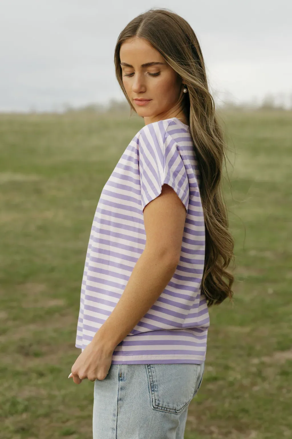 Dongguan Huoyoung Apparel Co Tops|Maternity Friendly<Kaley Top-Lilac/
