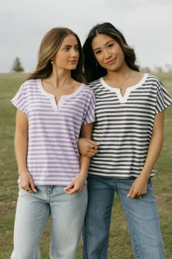 Dongguan Huoyoung Apparel Co Tops|Maternity Friendly<Kaley Top-Lilac/