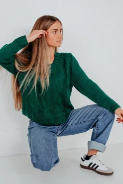Dongguan Huoyoung Apparel Co Sweaters|Tops<Karmen Sweater-Pine