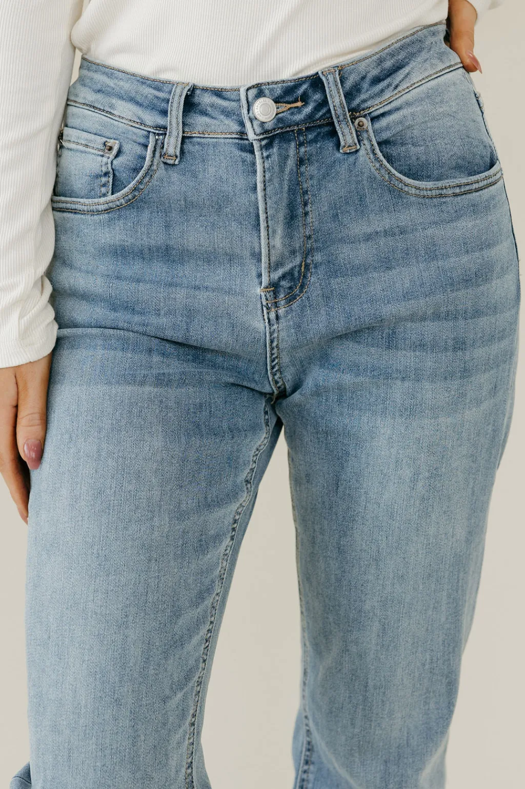 Mica Denim Bottoms|Denim<Kayden Denim-Medium Light